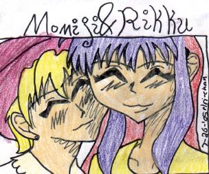 Momiji and Rikku (colored) by riri-chan