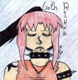 Goth Rikku (colored) by riri-chan