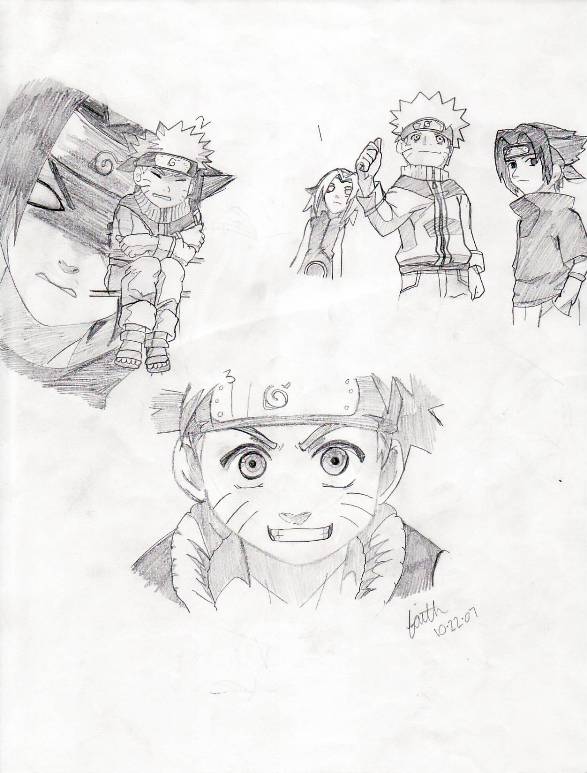 Naruto Sketch #1 by rlkitten