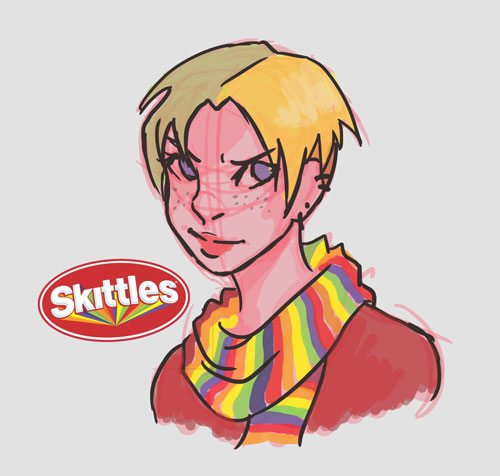 Skittles Girl by rlkitten