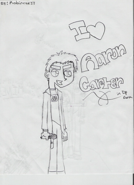 aaron carter in dp form by robinrox33