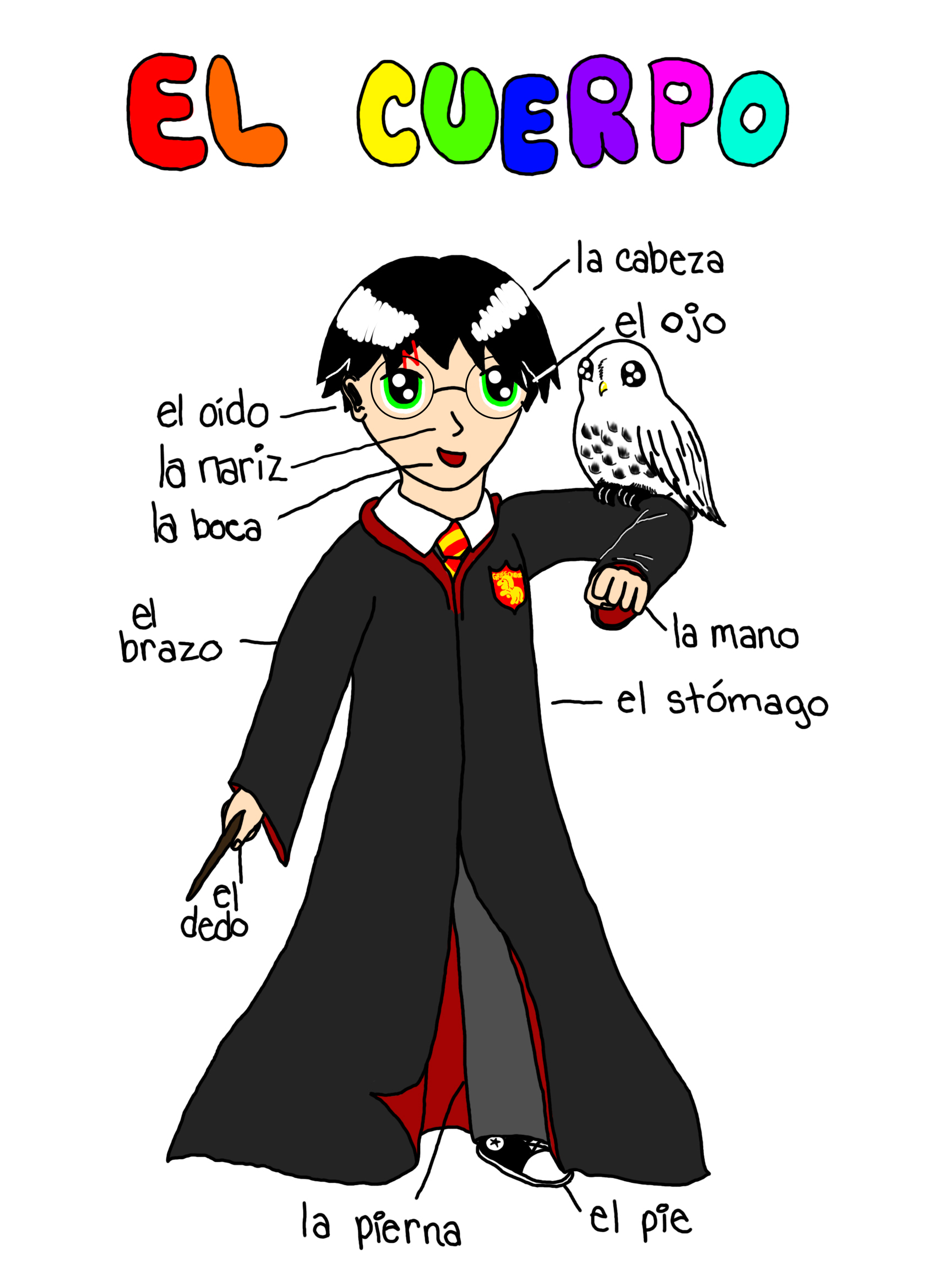 Harry Potter spanish diagram by robochub