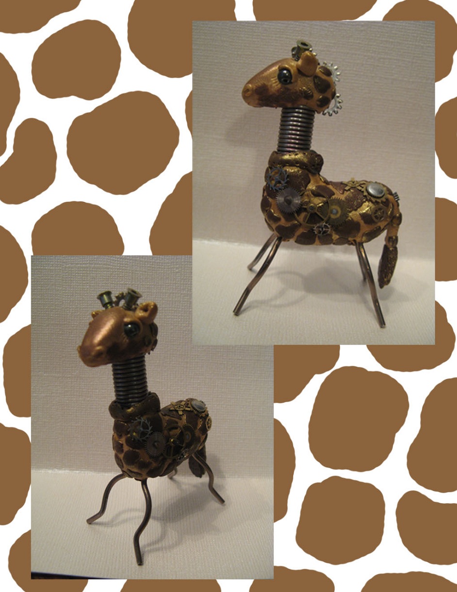 steampunk giraffe by robochub