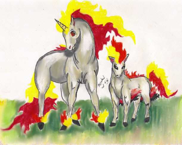 Ponyta and Rapidash for Evolution Contest by rolla_roach