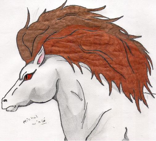 *Entei the Demon Horse* by rolla_roach