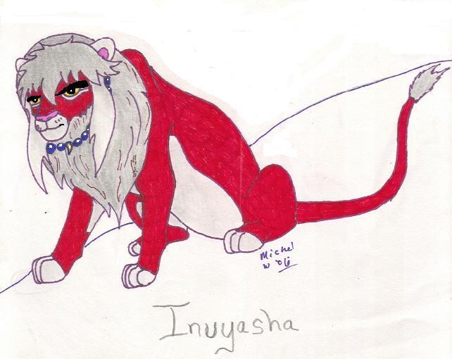 Inuyasha Lion by rolla_roach