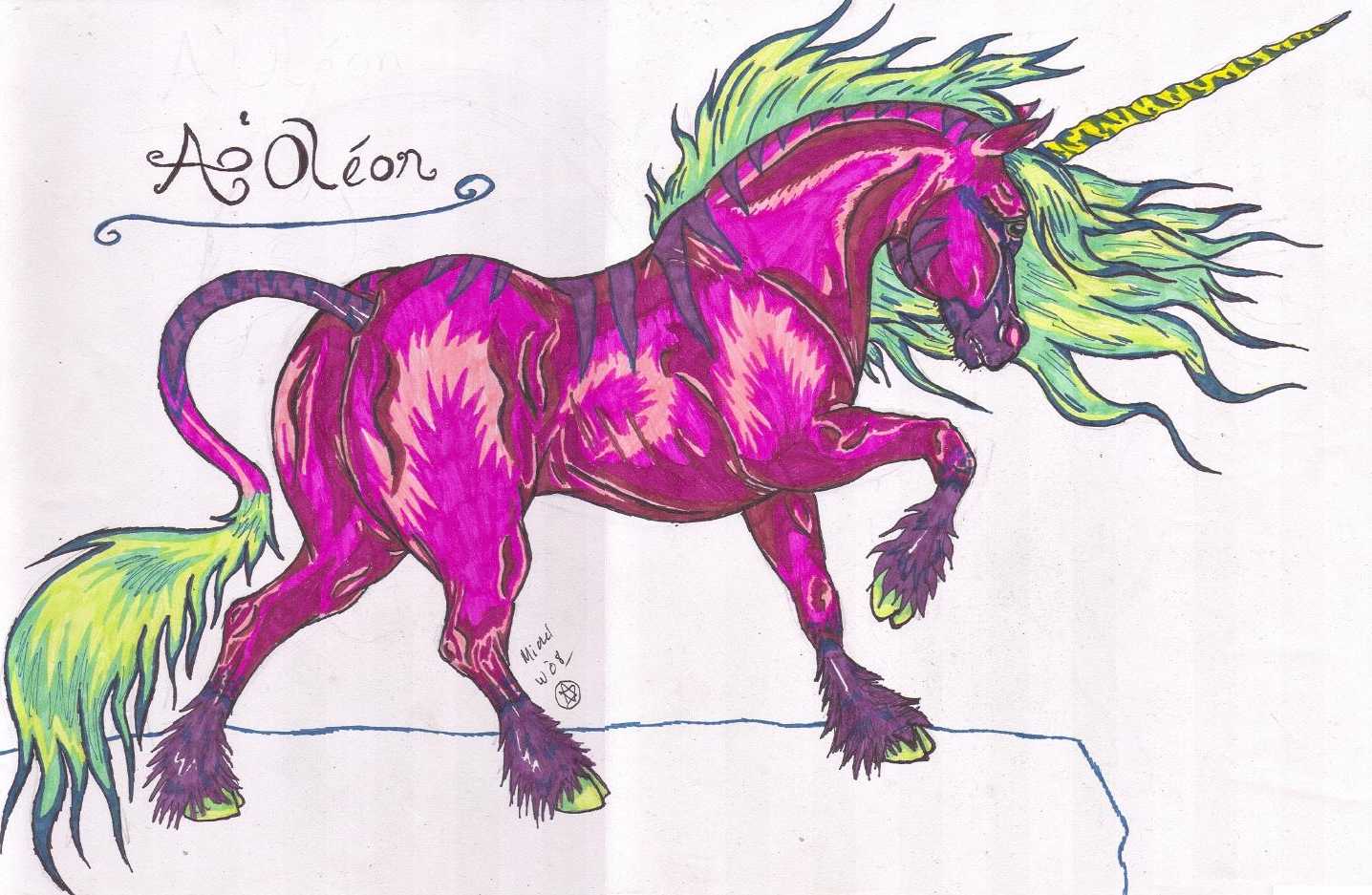A'Oleon -Unicorn Prince- by rolla_roach