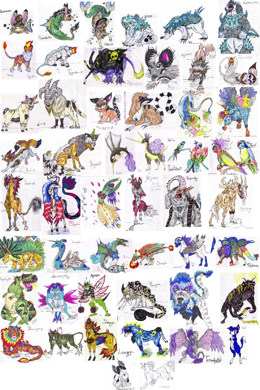 Roach's Pokemon 1-50 by rolla_roach