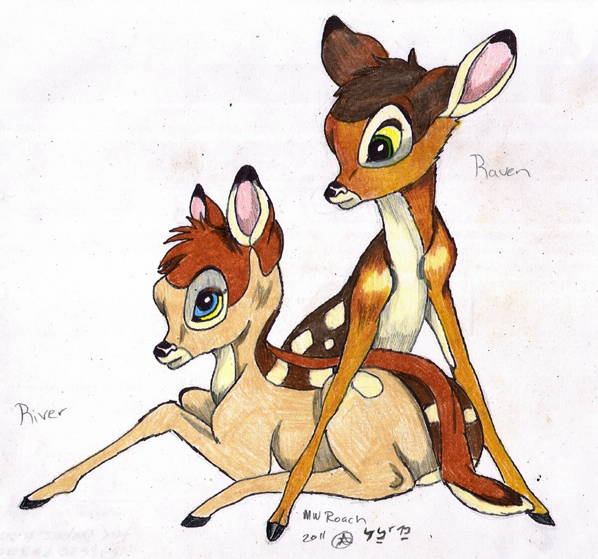 Bambi's Fawns by rolla_roach