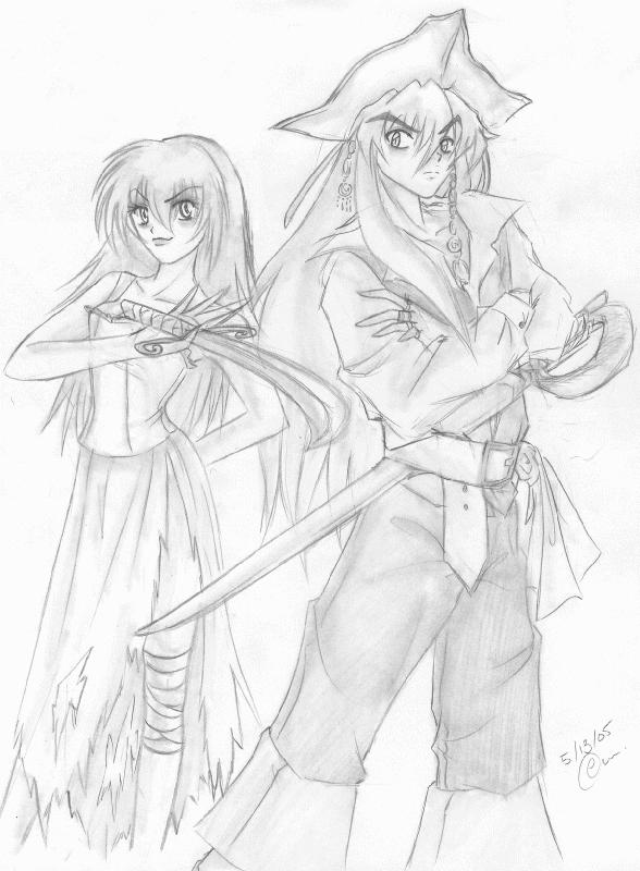 Pirates of the Caribbean (Inuyasha Style) by roxy_foxychick
