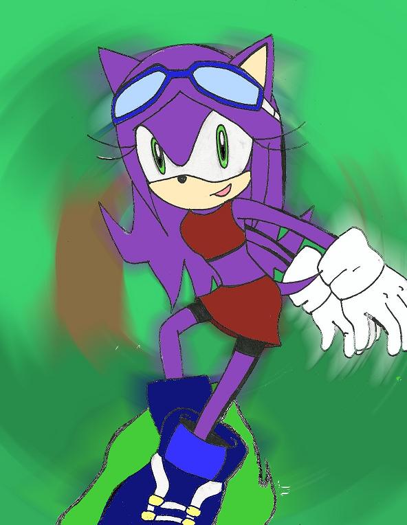 Me as a Hedgehog in Sonic Riders by royally_spooky