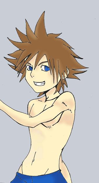 Sora in Boxers by royally_spooky