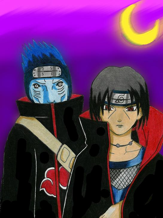 Itachi and Kisame (codys request) by royally_spooky
