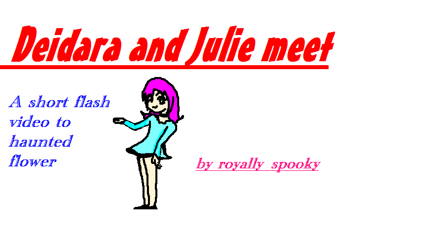 Deidara and Julie Meet by royally_spooky