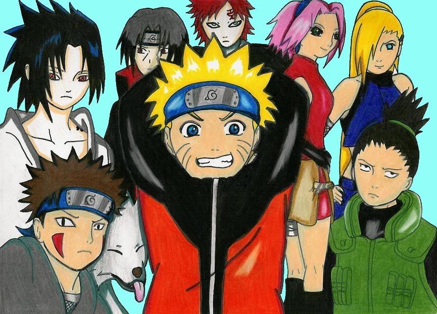 Characters of Naruto by royally_spooky