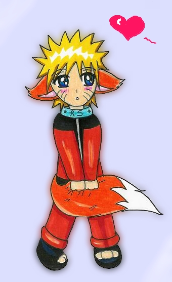 Naruto Chibi Fox by royally_spooky