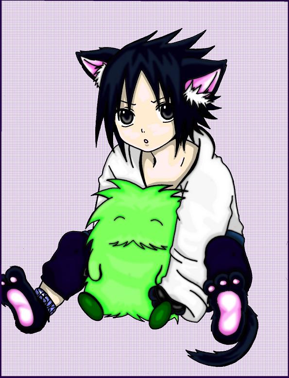 Shippuuden Sasuke Kitty:3 by royally_spooky