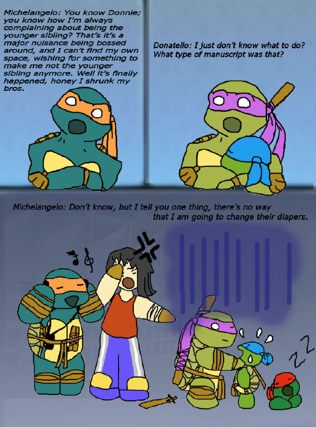 It's Your Fault Michelangelo by rufus008