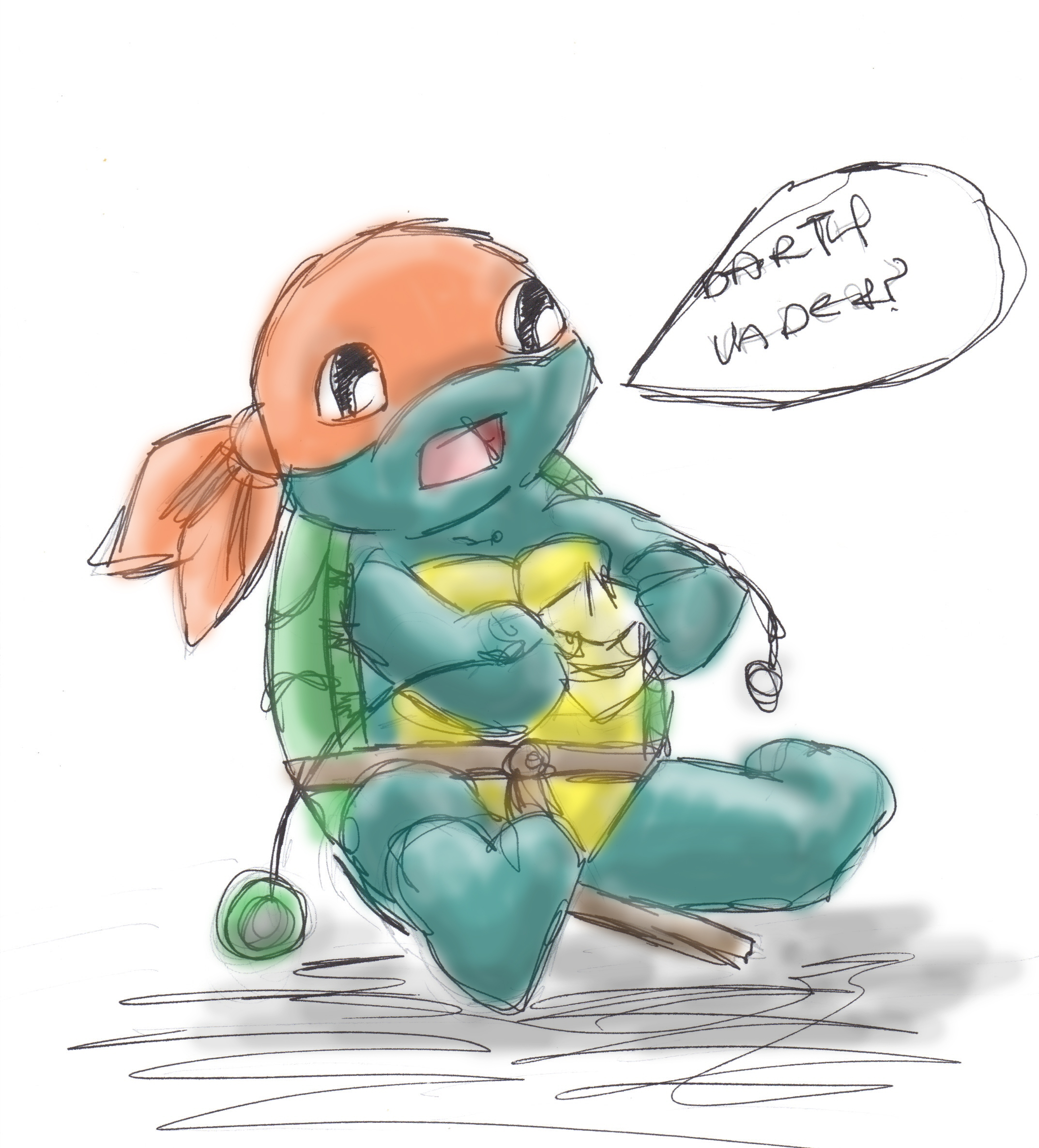 TMNT: Fads 1 Mikey by rufus008