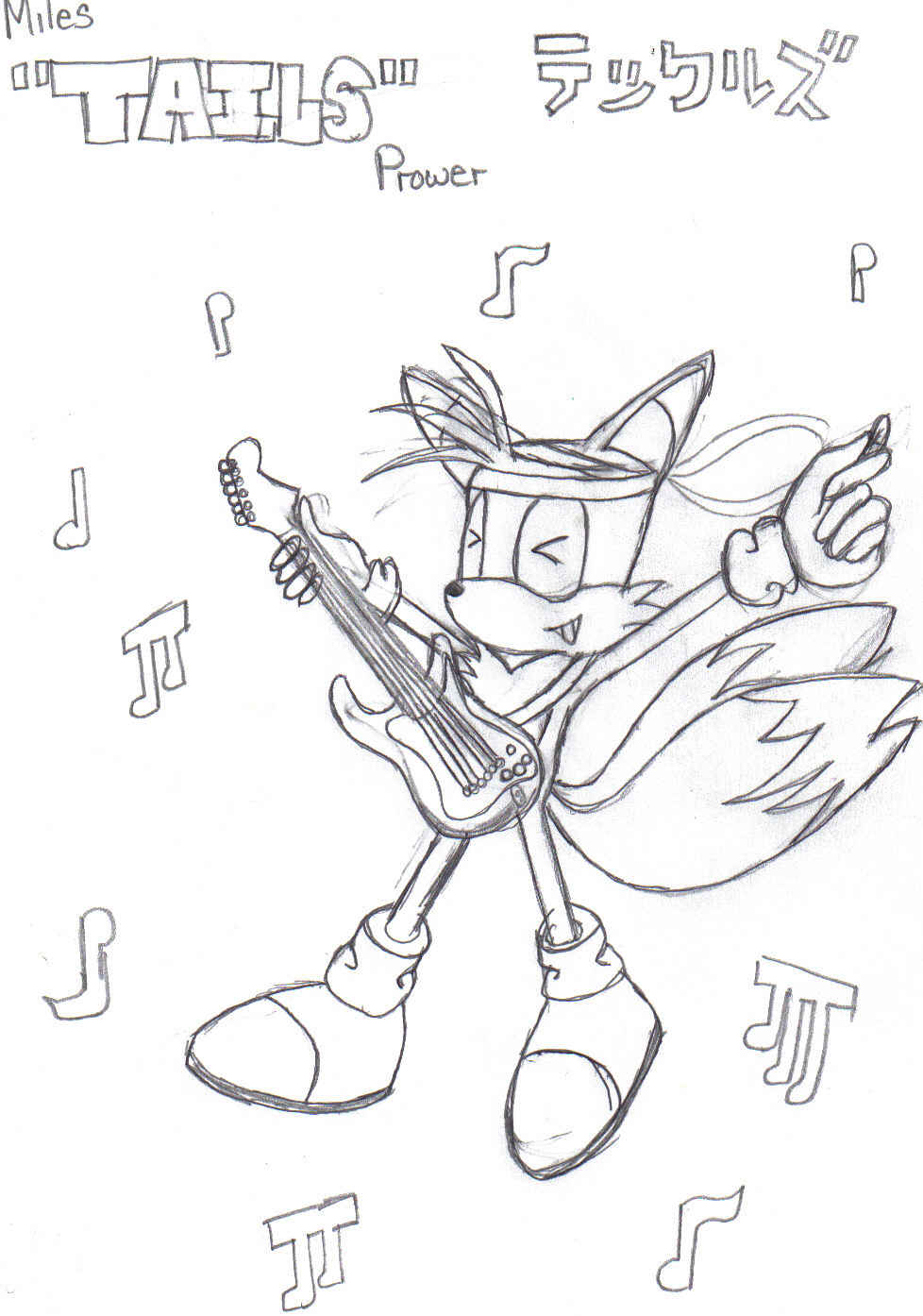 rock out Tails!!!! by ryu-inu