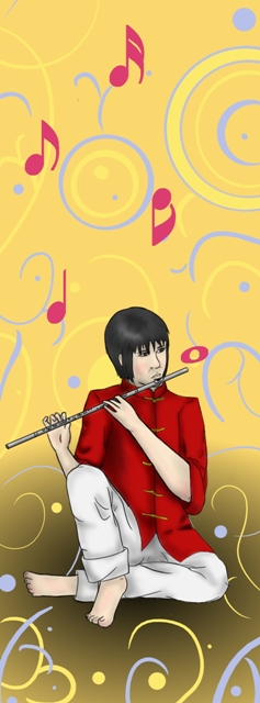 Flute Bookmark by ryuuryuu