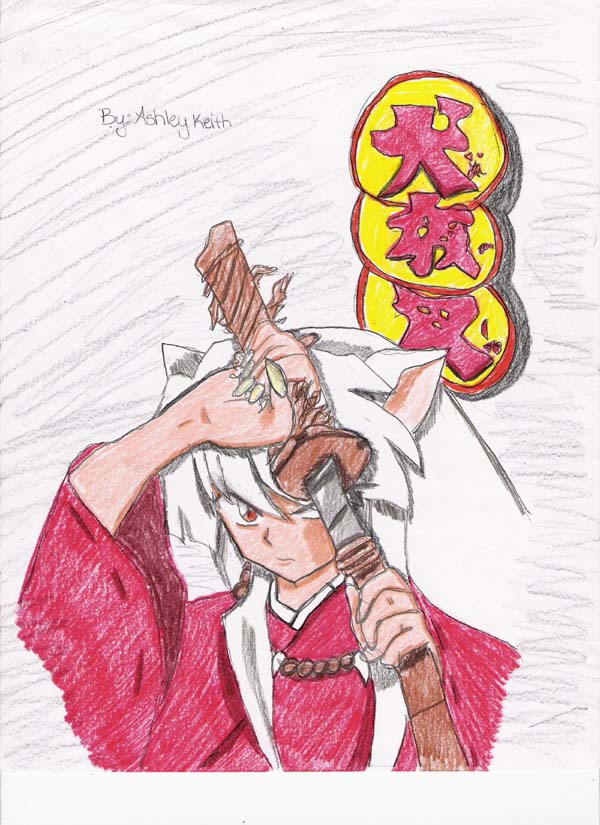 InuYasha in color! by SESSHOMARUS1LOVE