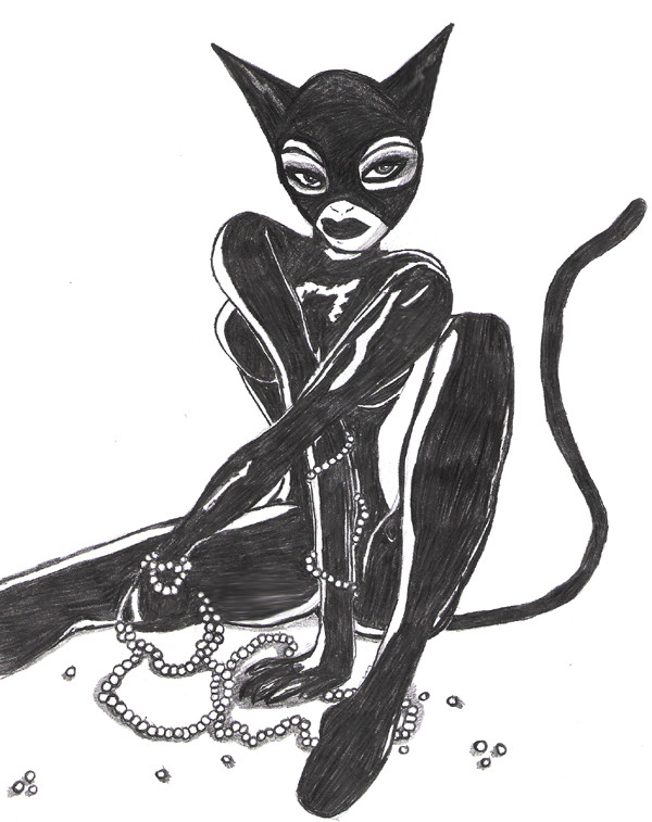 Cat Woman (my style) by SESSHOMARUS1LOVE