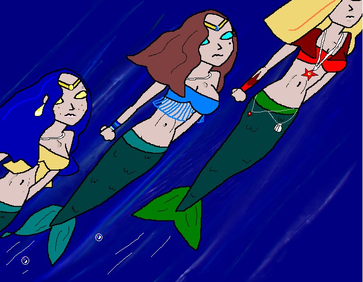 Mermaid team by SOPHIE_M_mangagirl