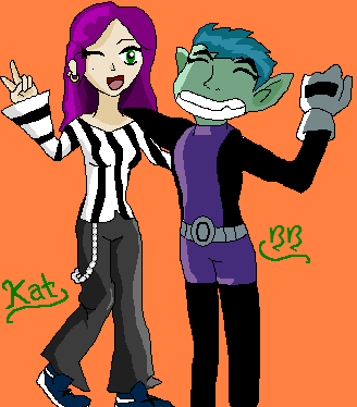 BB and Kat (for beastboyscrush) by SOPHIE_M_mangagirl