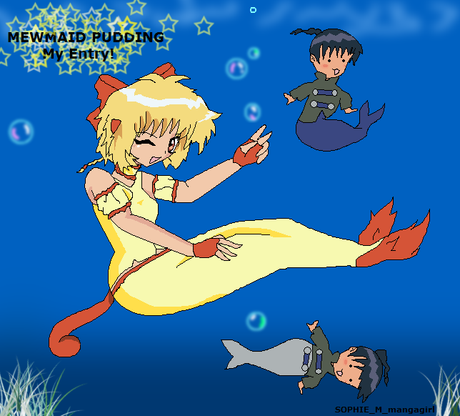 Mewmaid Pudding! entry for NekoNinja's contest by SOPHIE_M_mangagirl