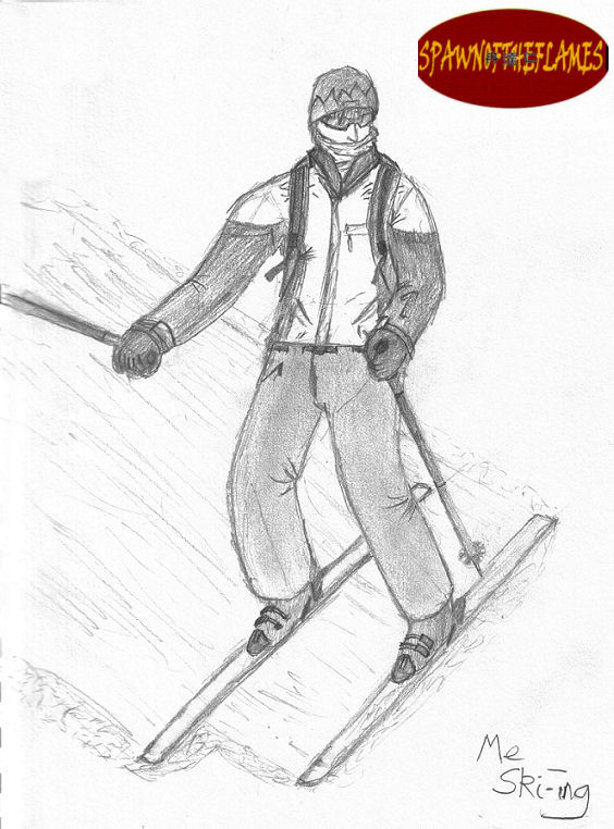 Me Ski-ing by SPAWNOFTHEFLAMES
