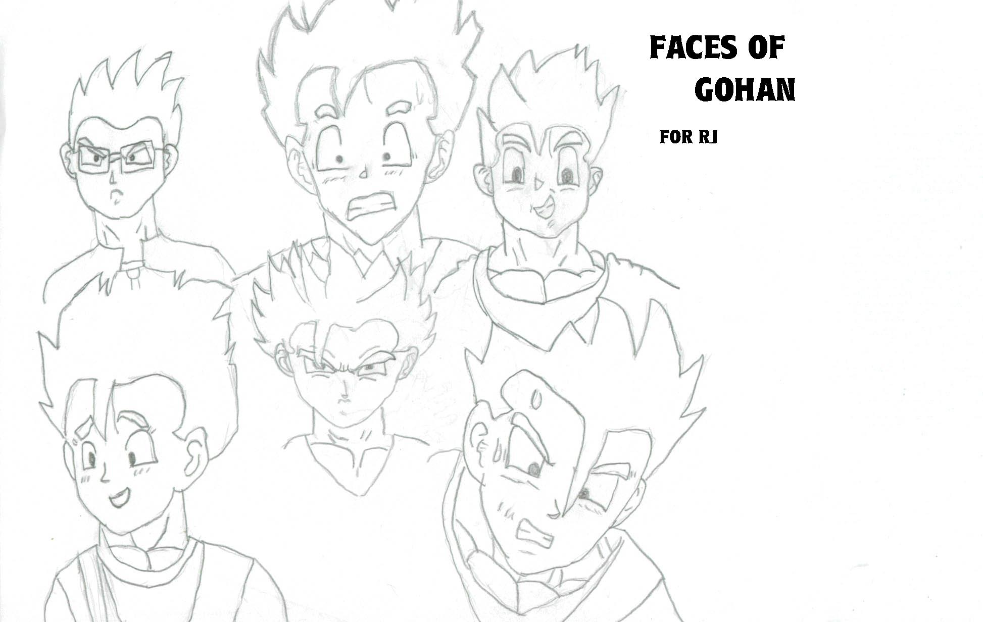 *Faces of Gohan-For RJ by SSGoshin4