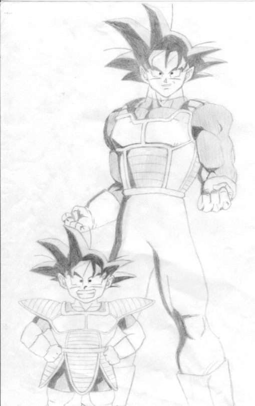 Goku and Goten by SSJ_Vegeta