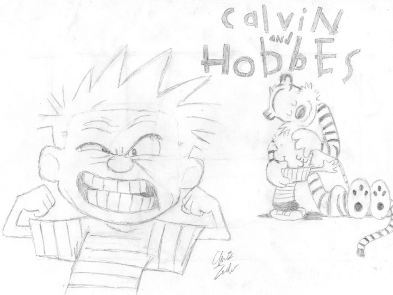 Calvin and Hobbes by SSJ_Vegeta