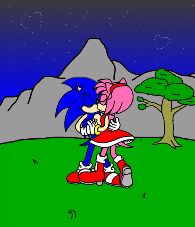 Sonic & Amy forever by SSonicSShadow