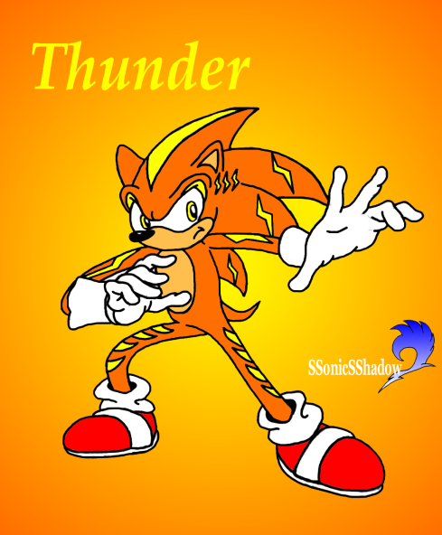 Thunder: request from Saluki by SSonicSShadow
