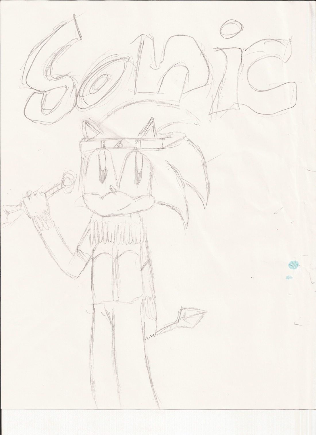 sonic in naruto's outfit by SageCardcaptor