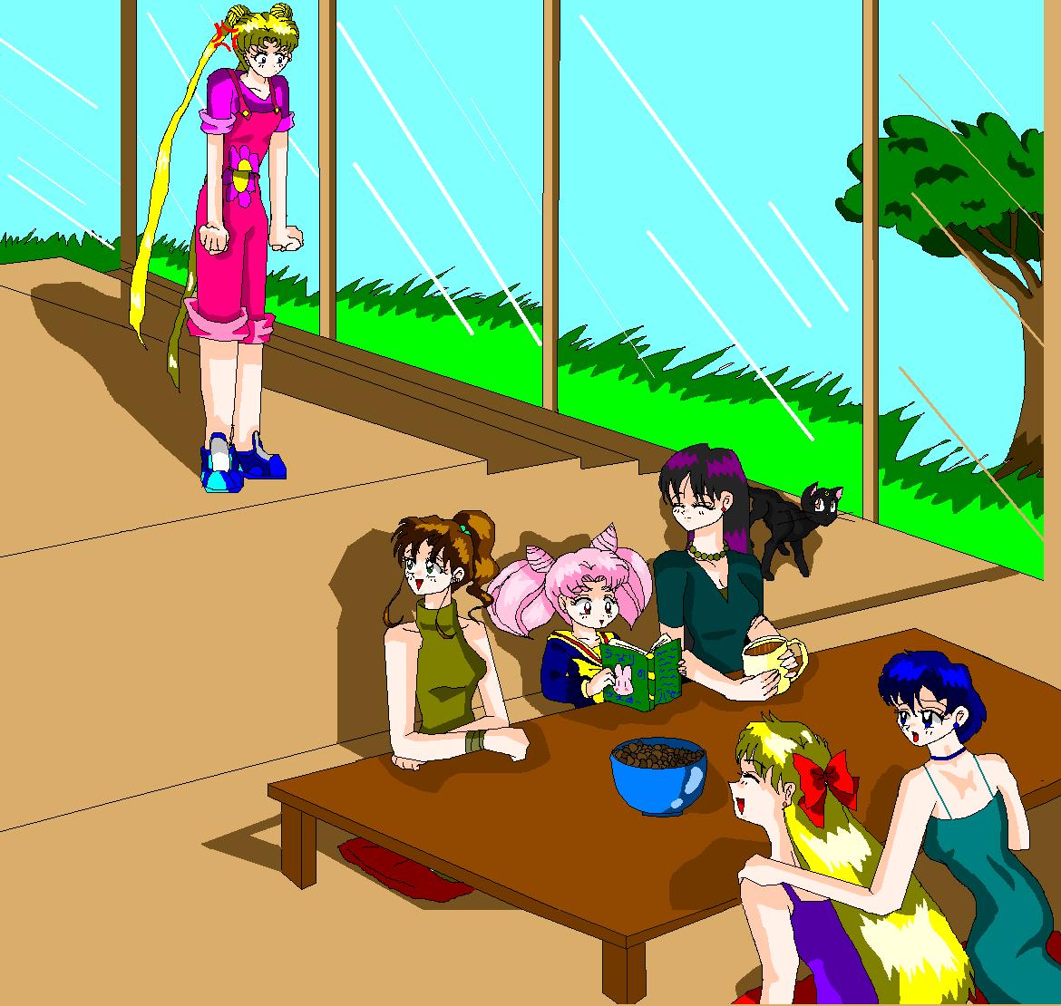 A Huge Pic of the Sailor Moon Characters by SaiTeyaa