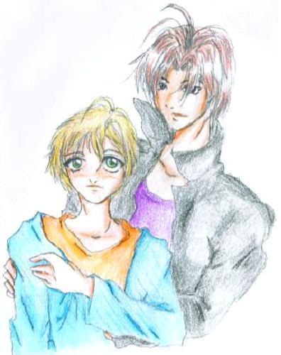 Tsuzuki and Hisoka (for Kaya_Kioko) by SaiTeyaa