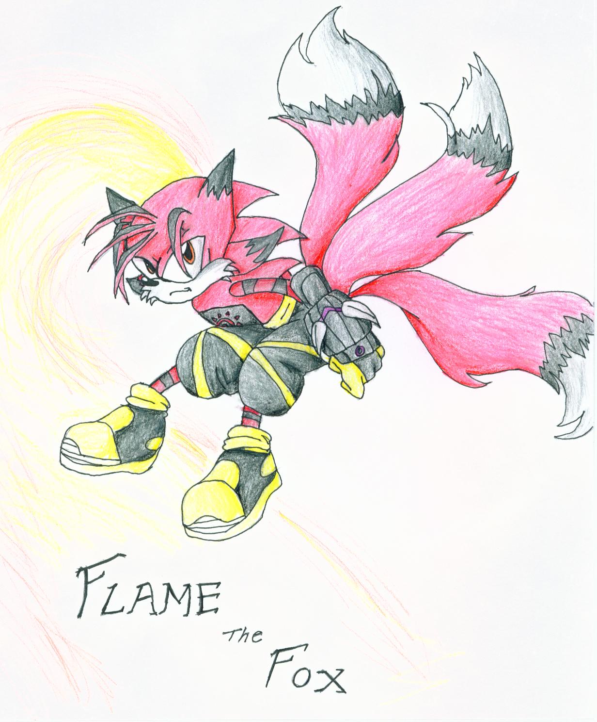 Flame the Fox for Supersonic390 by SaiTeyaa