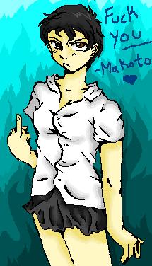 Makoto Ochiru (in his/her normal mood) by SaiTeyaa