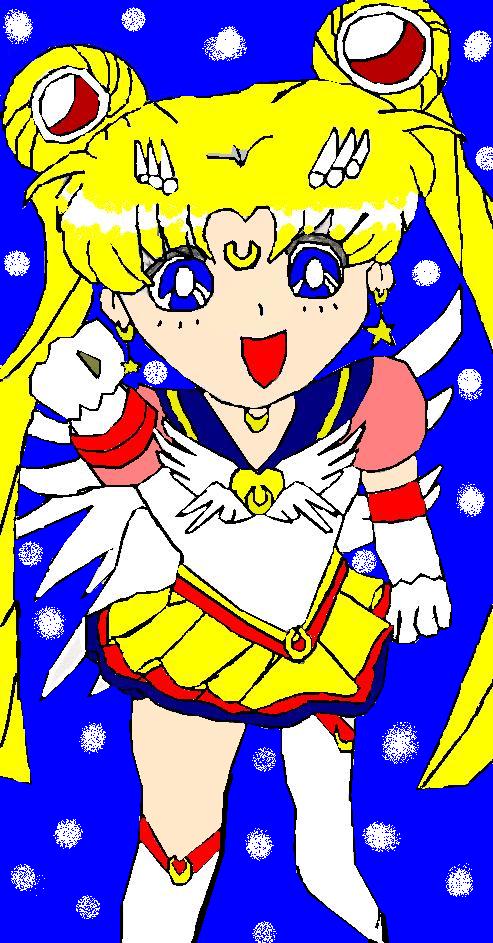 Chibi Eternal Moon (colored) by SailorMars