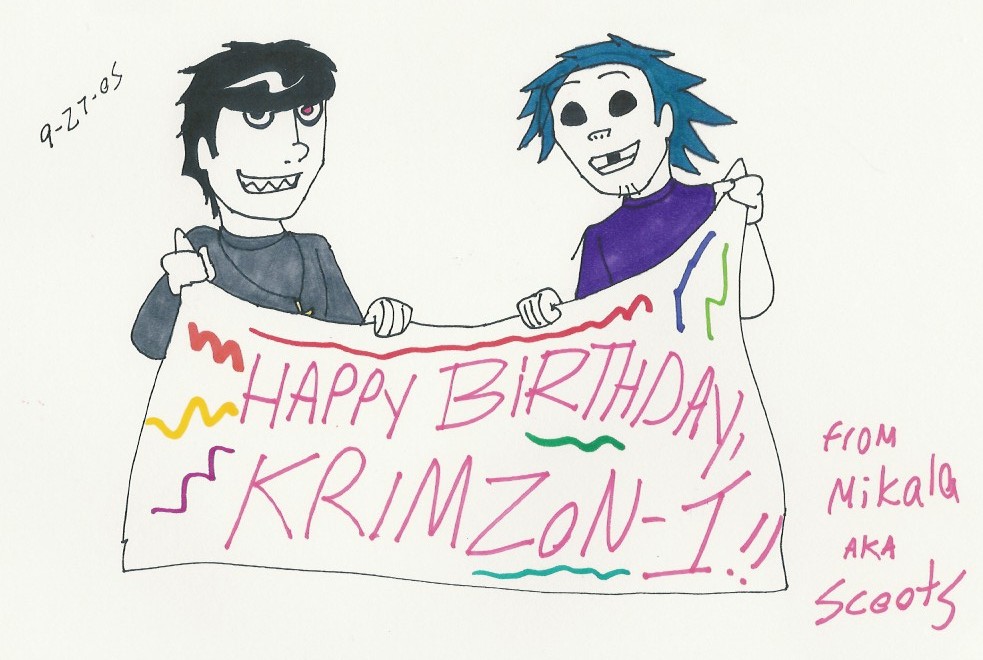 Happy Birthday Krimzon-1 by SailorMik