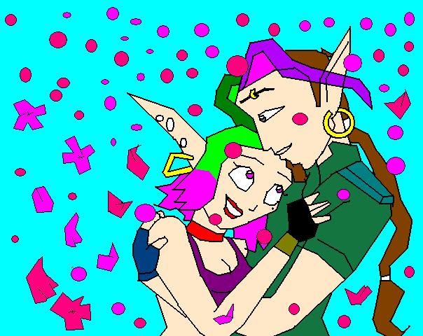 Derek & Berylla - Petal Shower by SailorMik