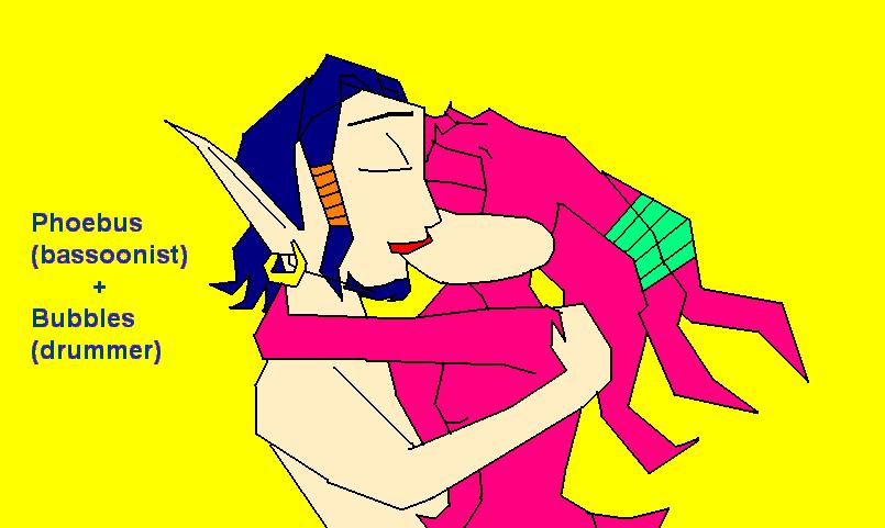 Phoebus & Bubbles kiss by SailorMik