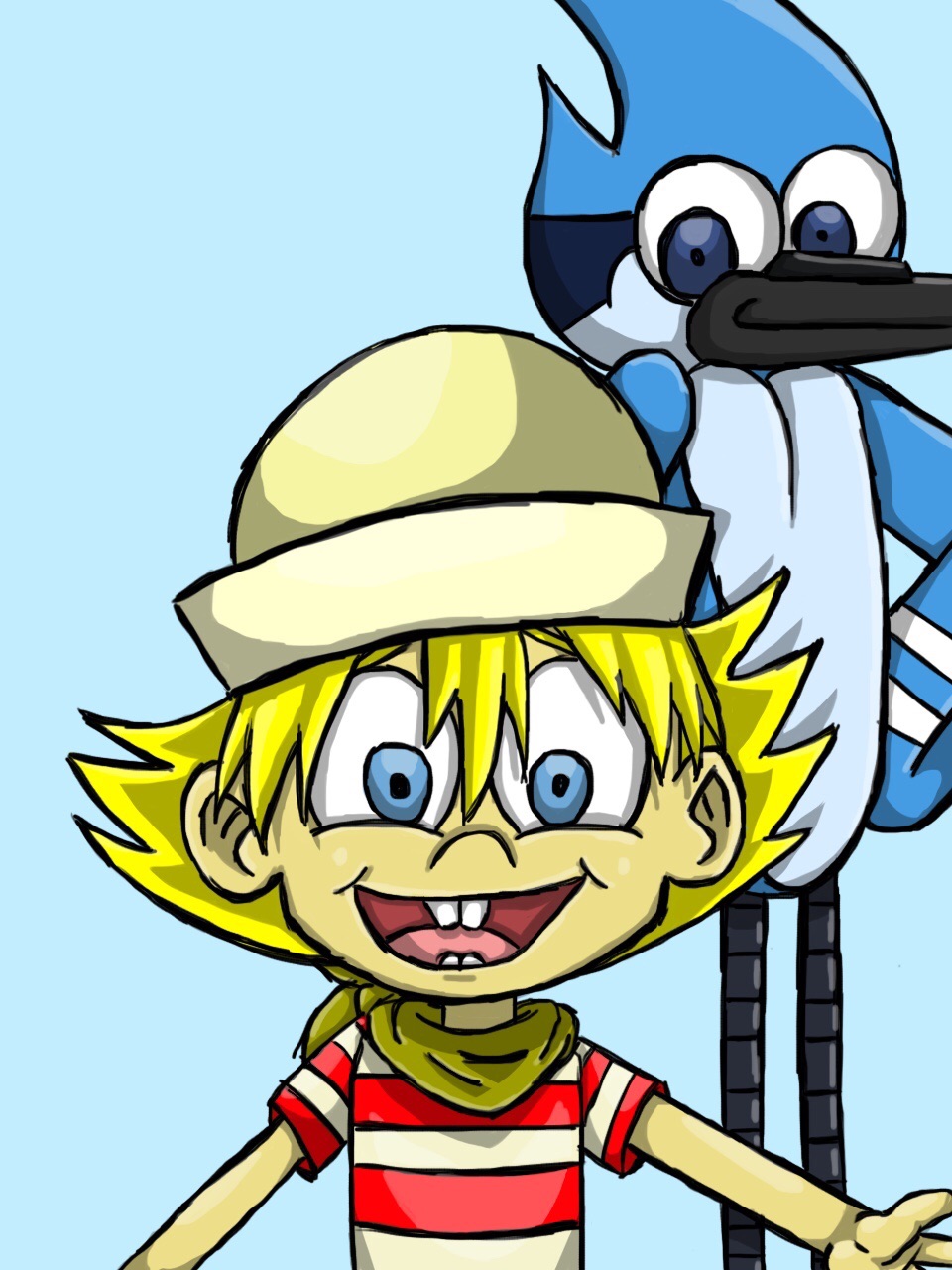 Flapjack and Mordecai fan art by SailorSeiyaDigiJem