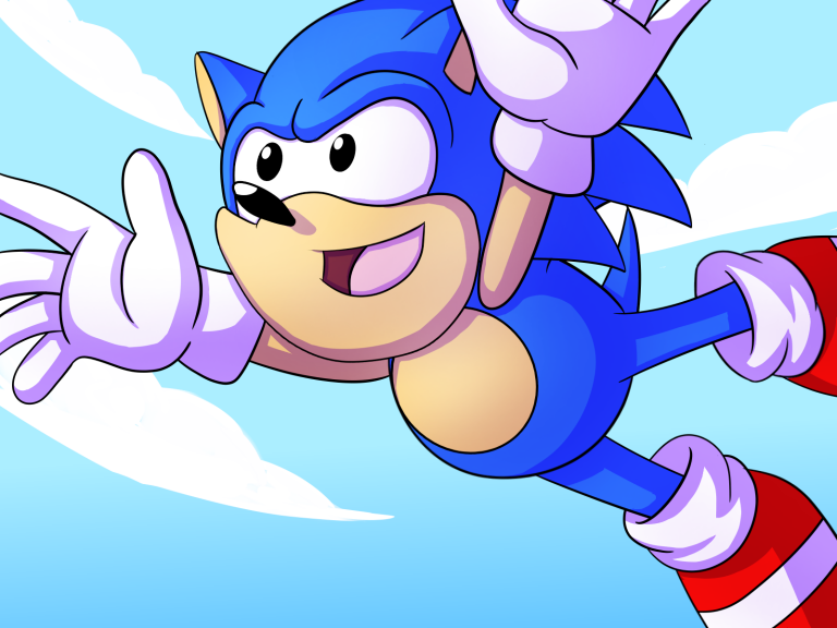 Flying Sonic by SailorSeiyaDigiJem