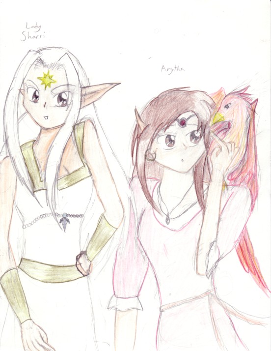 Arytha and Lady Sharri by SailorSiriusdex