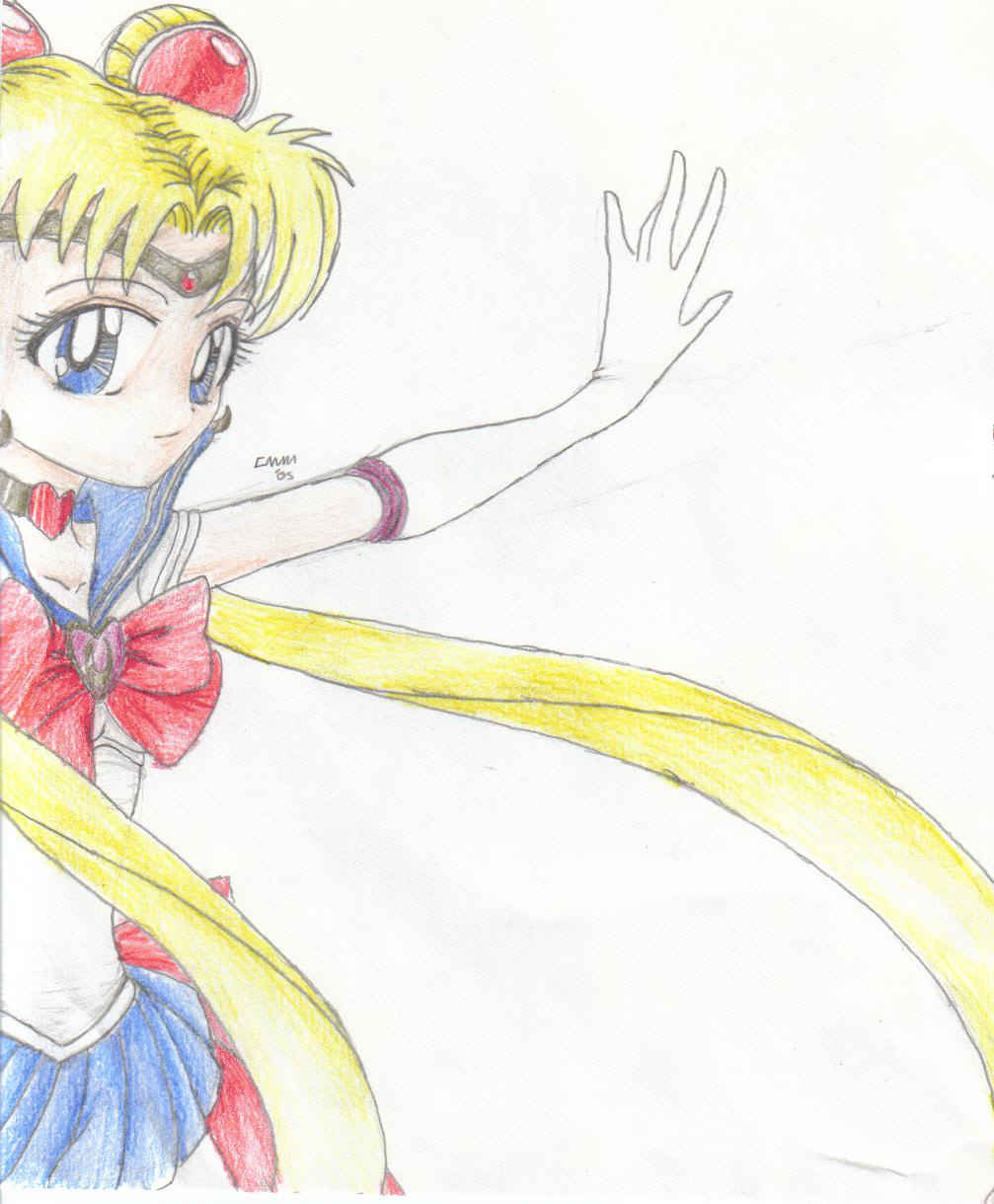 Sailor Moon(my first attempt in 3 years) by Sailor_Crystal_Heart