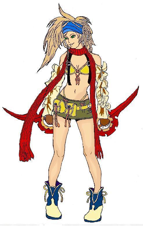 Rikku- *Colored*! by Sailor_Saturn